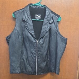 Maxima Wilsons Women's Dark Leather Vest 3xl